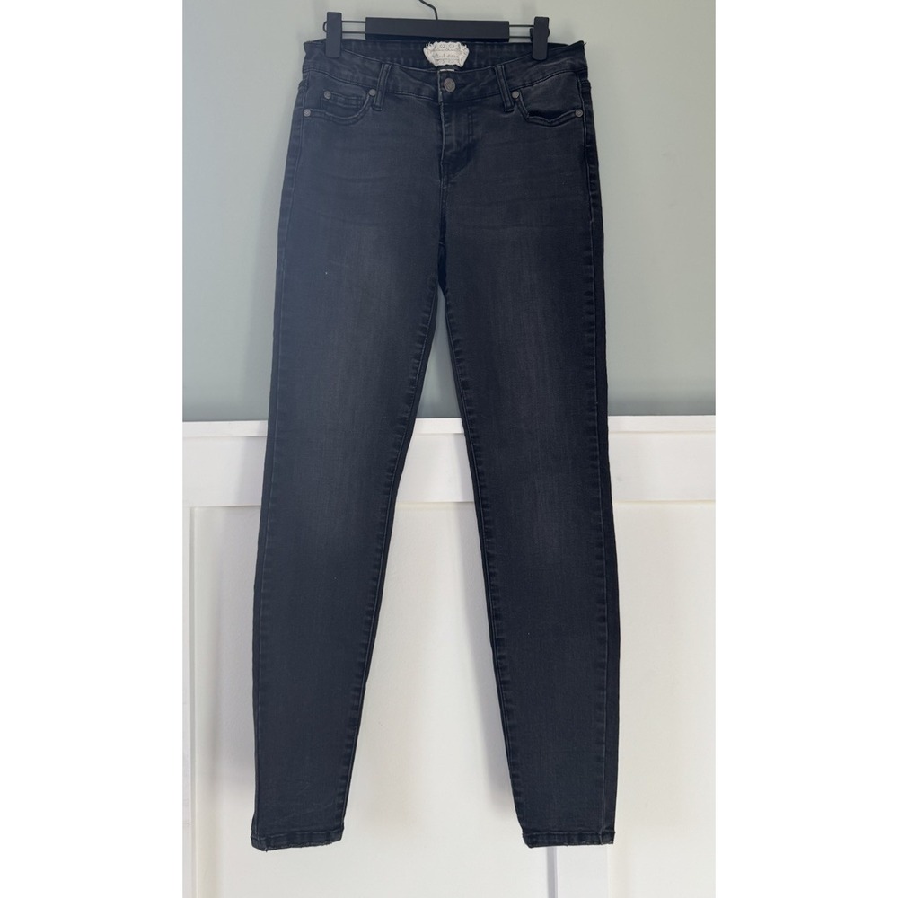 Altar'd State Women's Juniors Size 28/7 Black Skinny Fit Stretch Jeans Classic